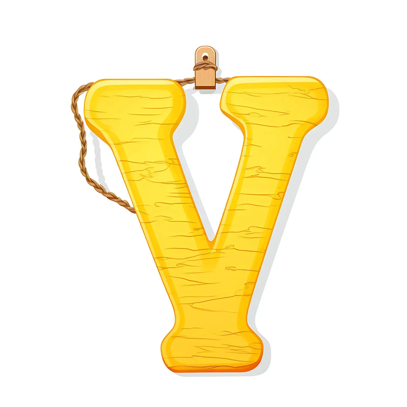 Yellow Ripped Paper Tag with Letter Y — free download from Dotvec