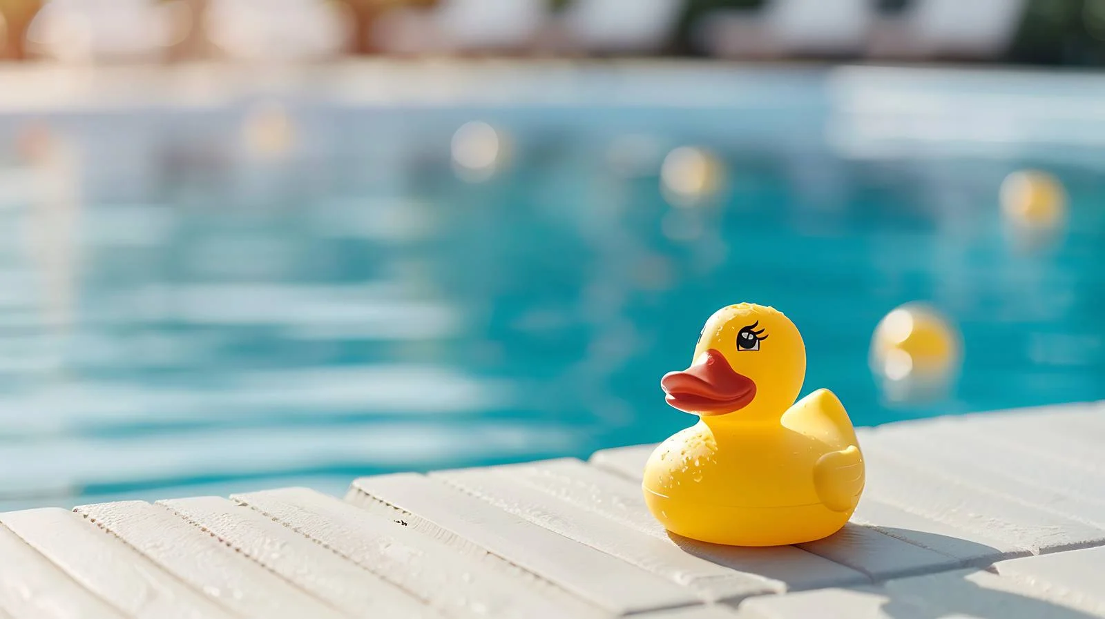 Yellow Duck by Poolside — free download from Dotvec