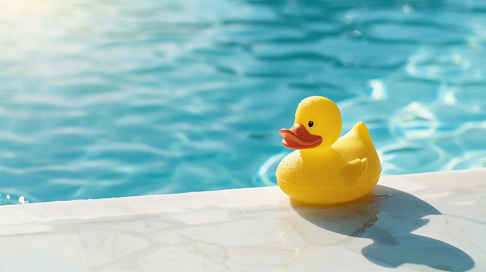 Poolside Yellow Rubber Duck — free download from Dotvec