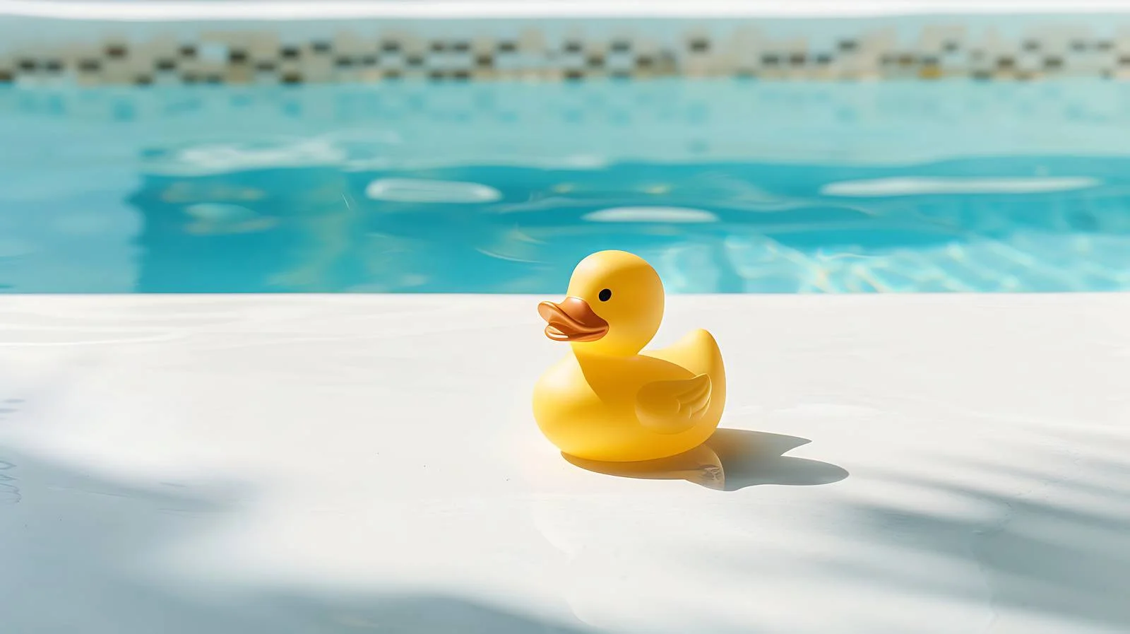 Yellow Rubber Duck by Poolside — free download from Dotvec