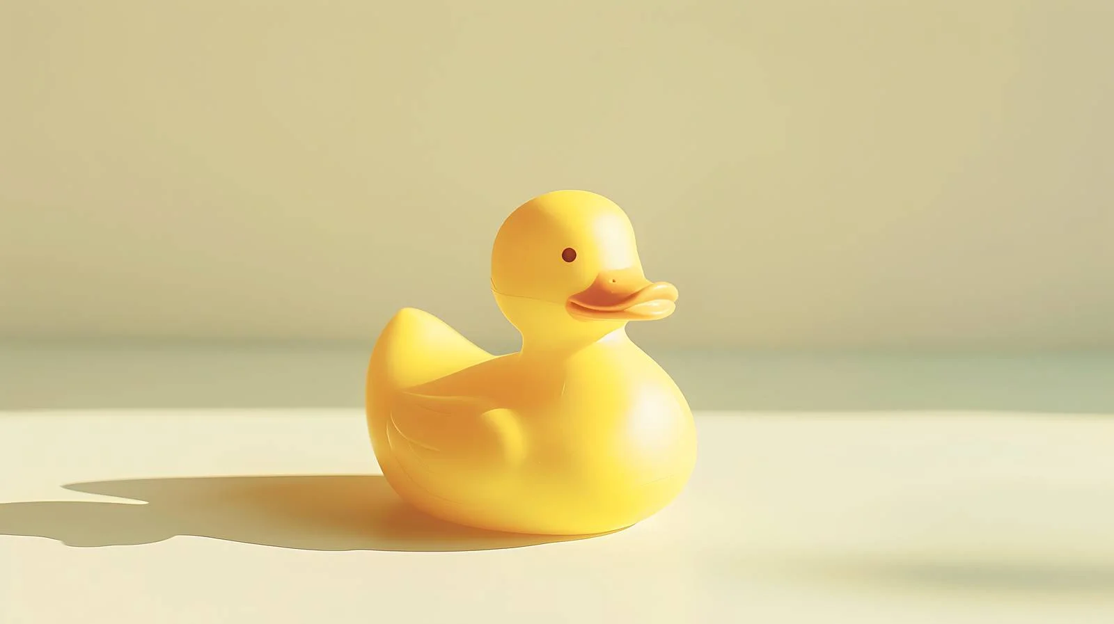 Vibrant Yellow Rubber Duck on Bright Background — free download from Dotvec