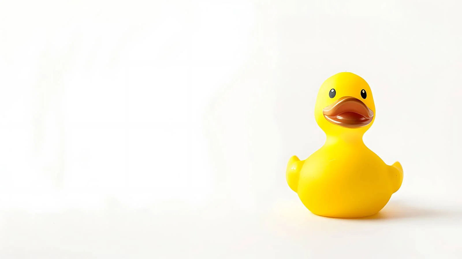Vibrant Yellow Rubber Duck on Bright Background — free download from Dotvec