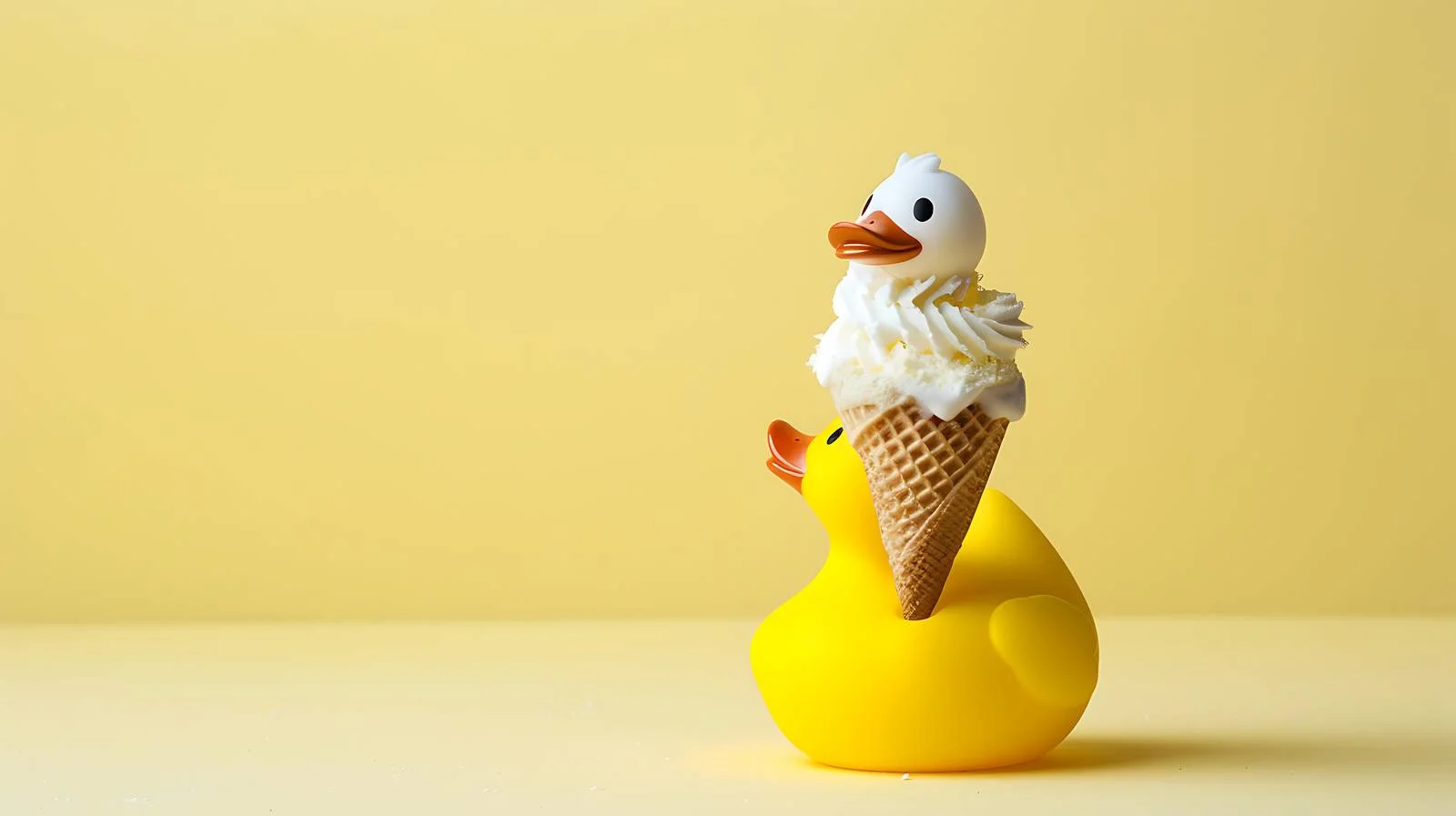 Colorful Duck with Ice Cream — free download from Dotvec