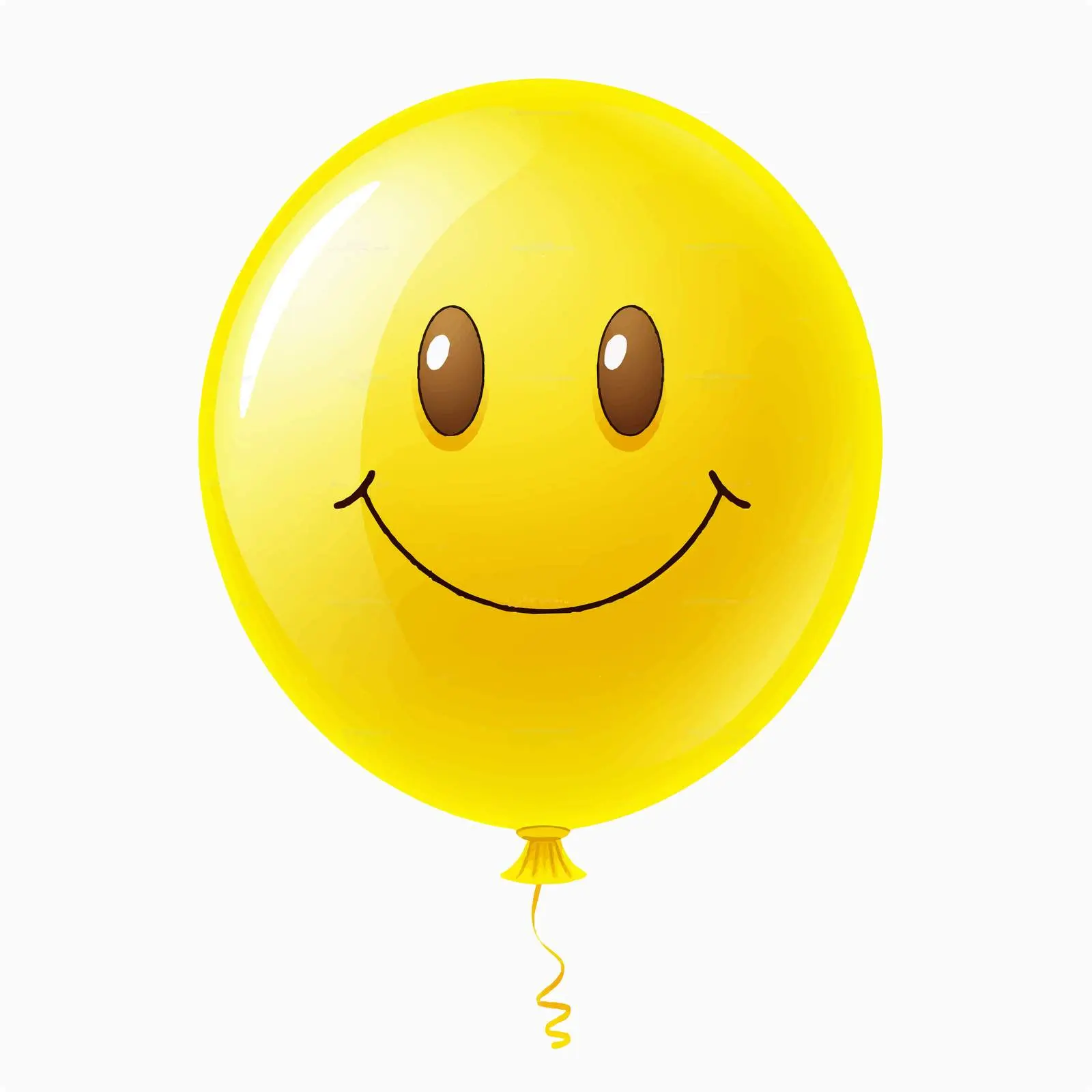 Yellow Smile Balloon Isolated Vector Illustration — free download from Dotvec