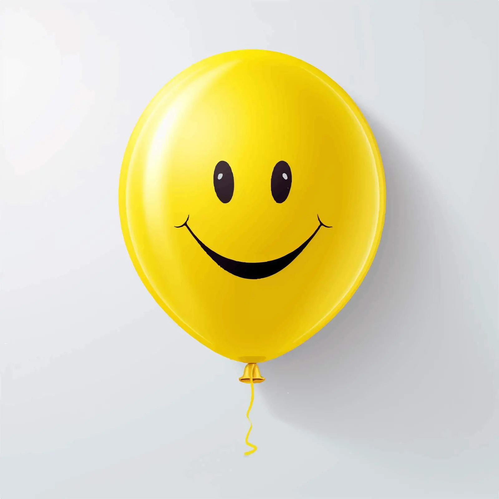 Yellow Smile Balloon Isolated Vector Illustration – free fun decor image from Dotvec