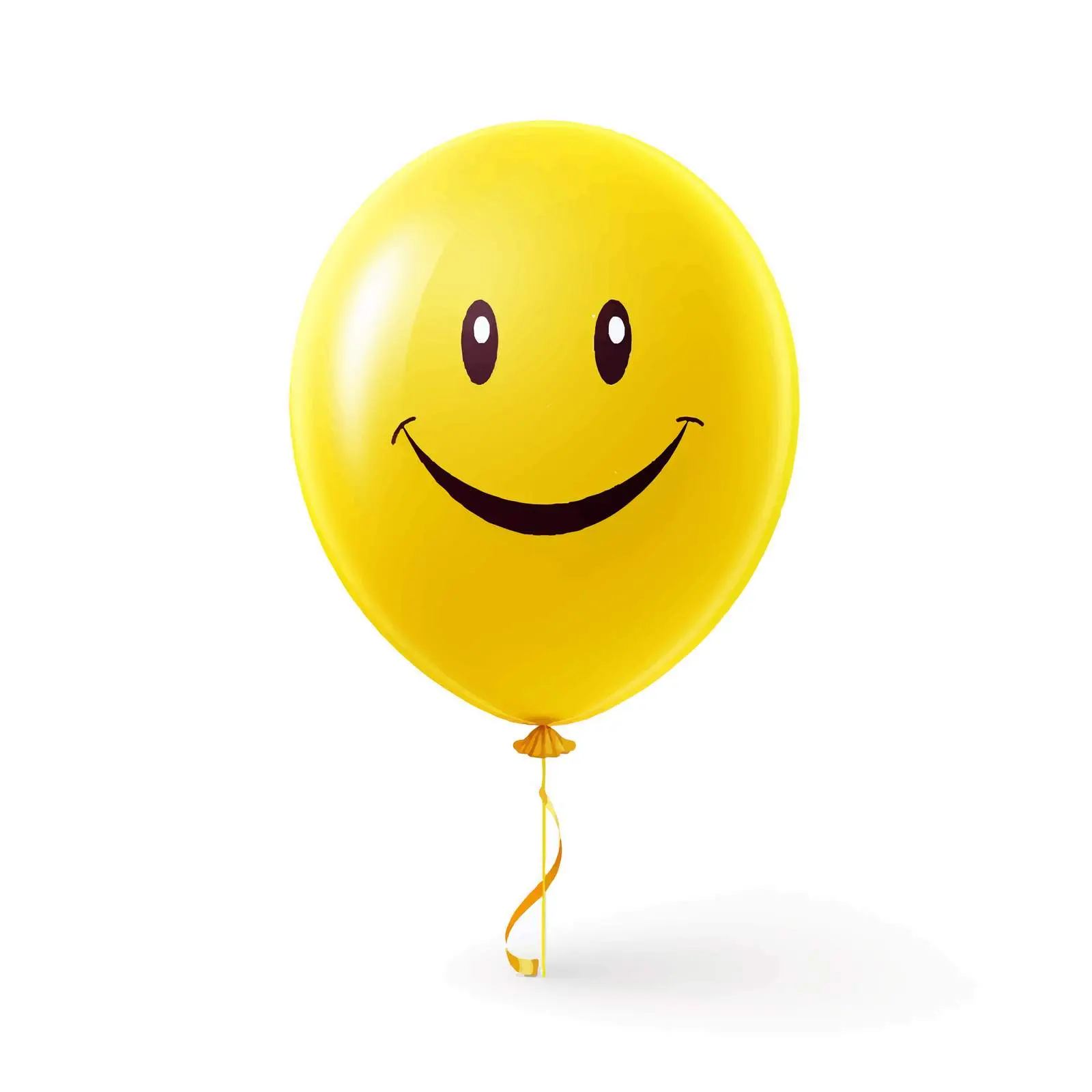 Yellow Smile Balloon Isolated Vector Illustration — free download from Dotvec