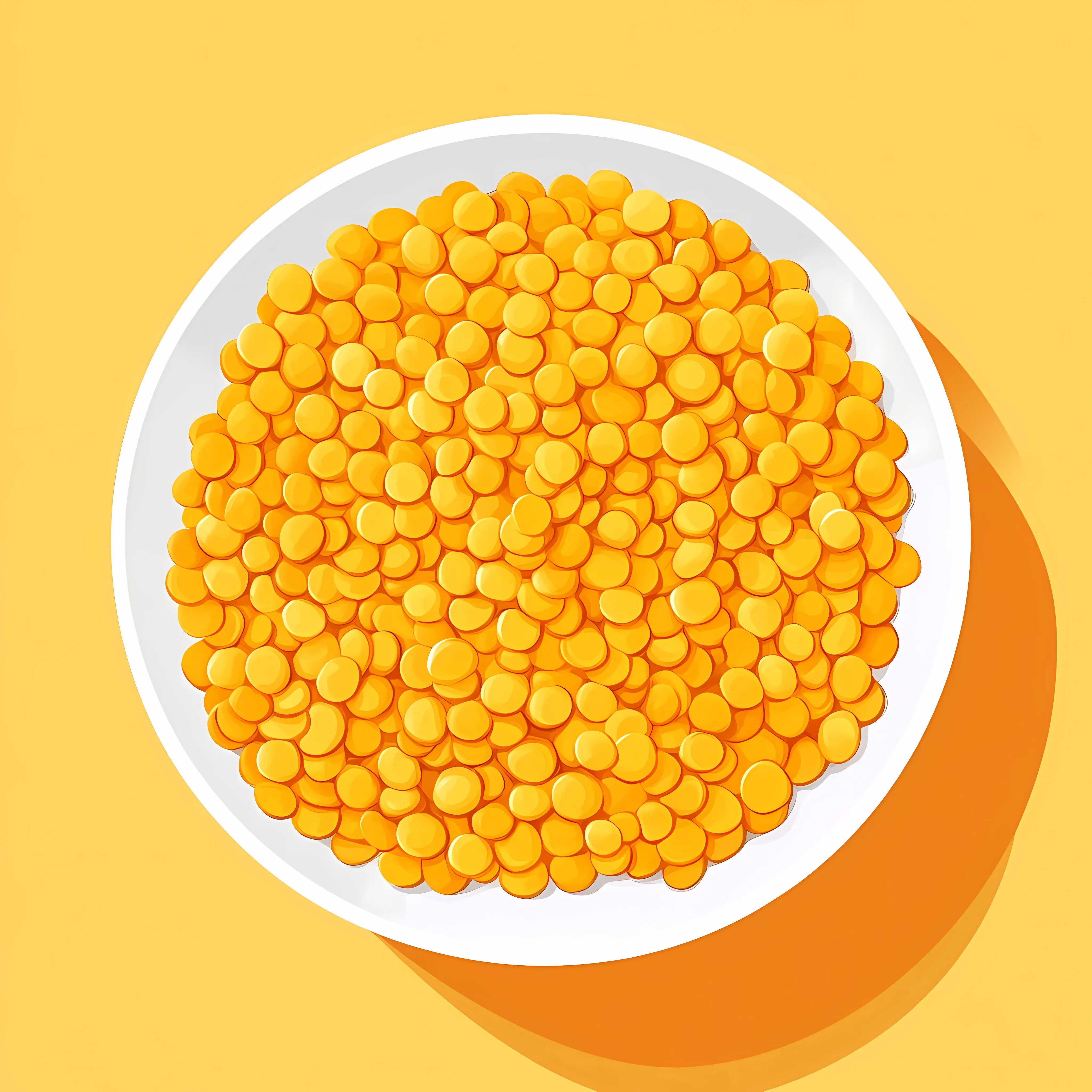 Yellow Toor Dal Served in White Bowl – free split image from Dotvec