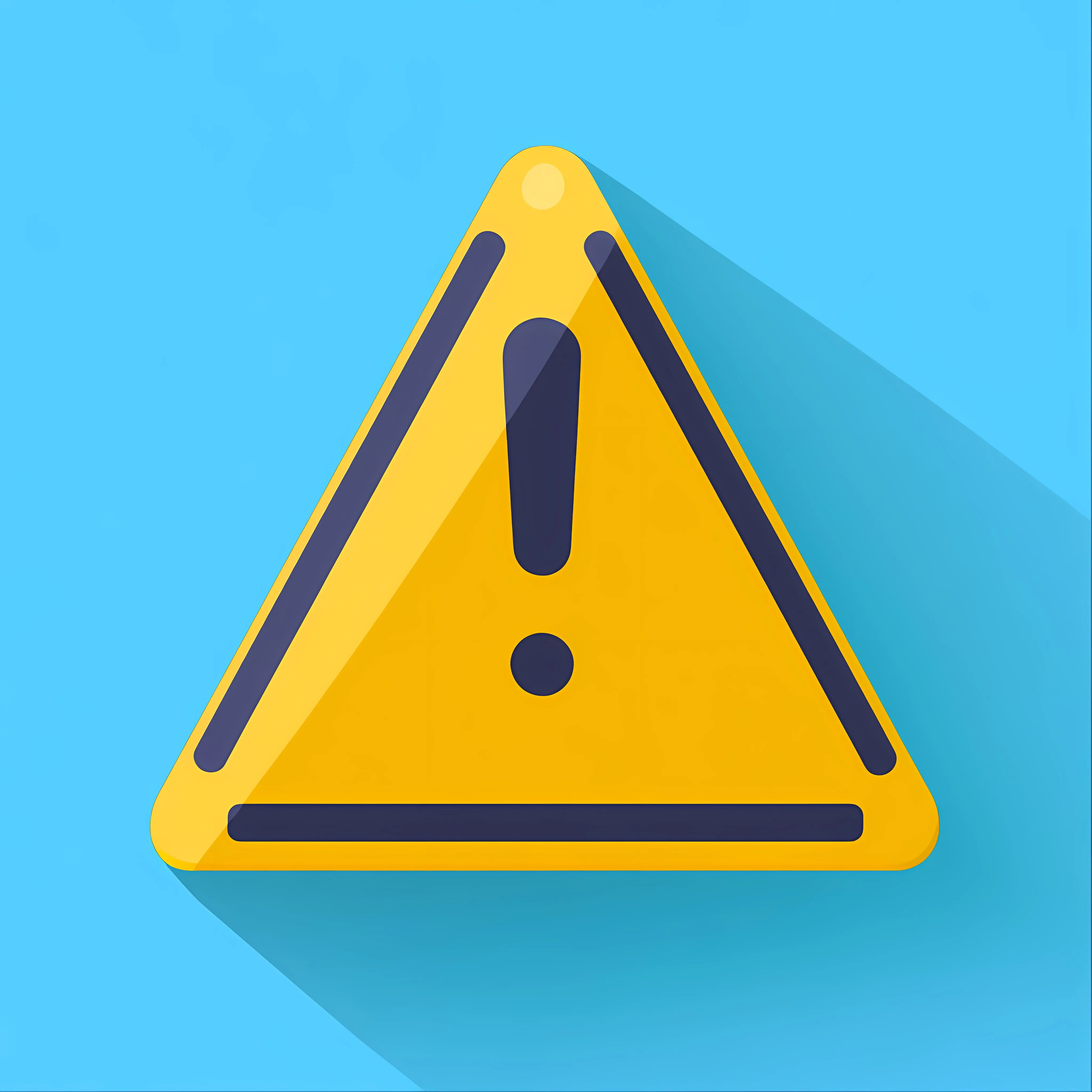 Yellow Warning Dangerous Attention Icon Vector — free download from Dotvec