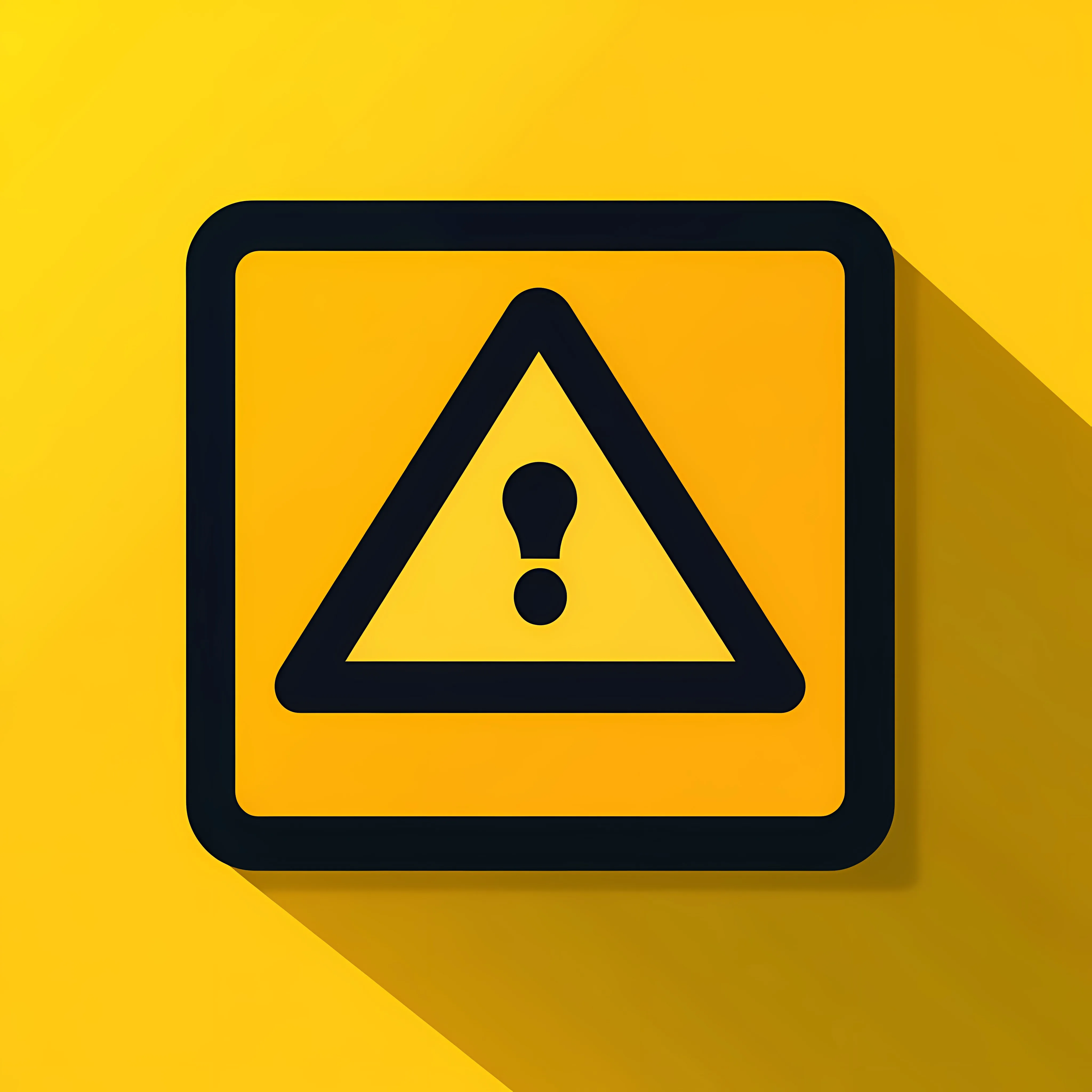 Yellow Warning Dangerous Attention Icon Vector — free download from Dotvec