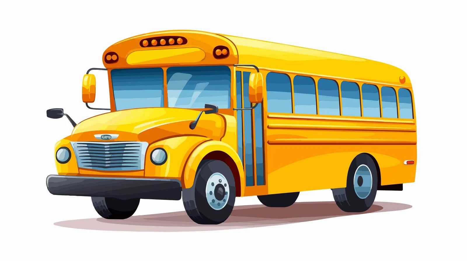 High-Quality Yellow School Bus — free download from Dotvec