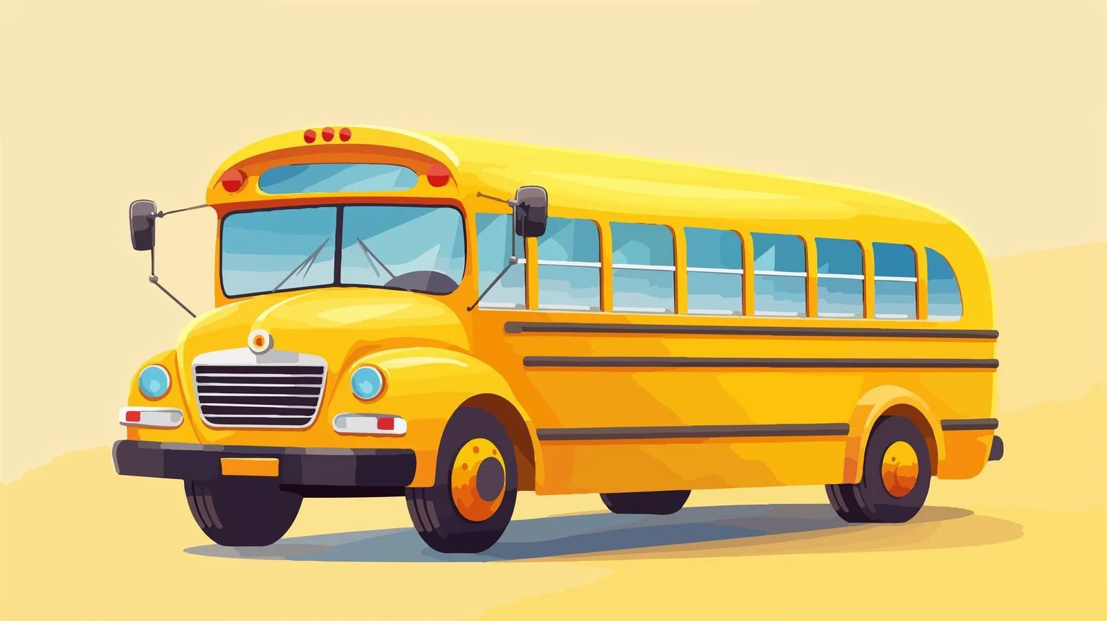 Well-Maintained Yellow School Bus — free download from Dotvec