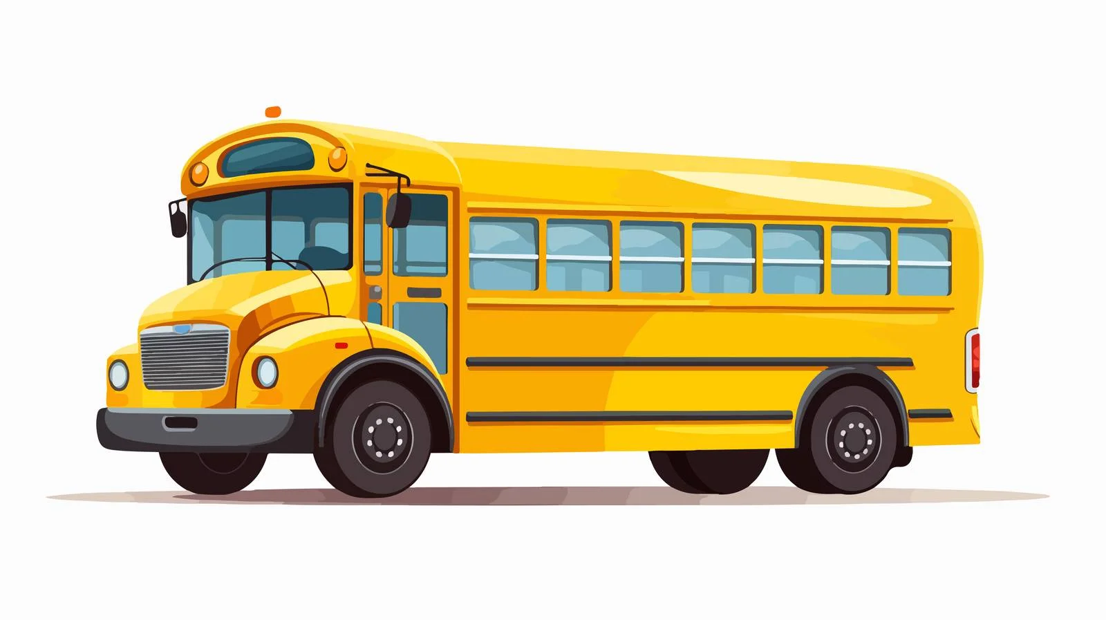 Well-Maintained Yellow School Bus — free download from Dotvec