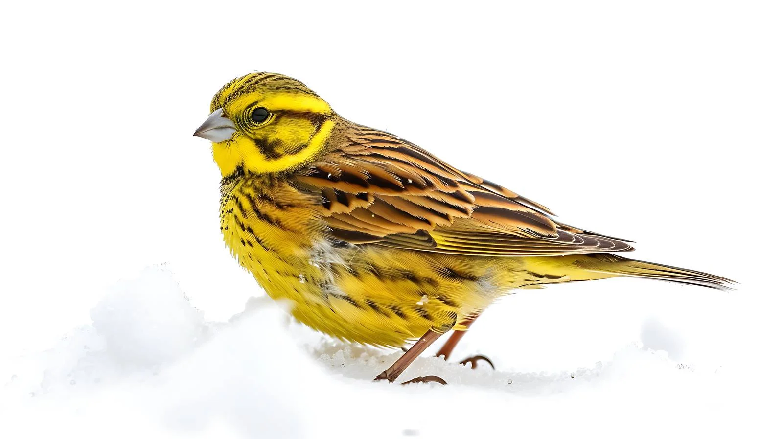 Yellowhammer Bird in Winter Landscape — free download from Dotvec