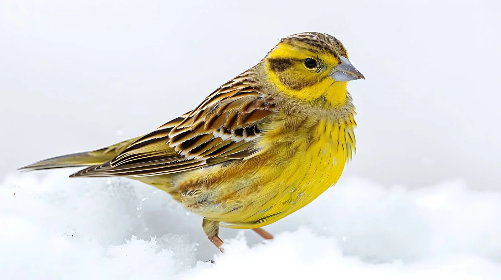 Yellowhammer in Winter Forest Scene — free download from Dotvec