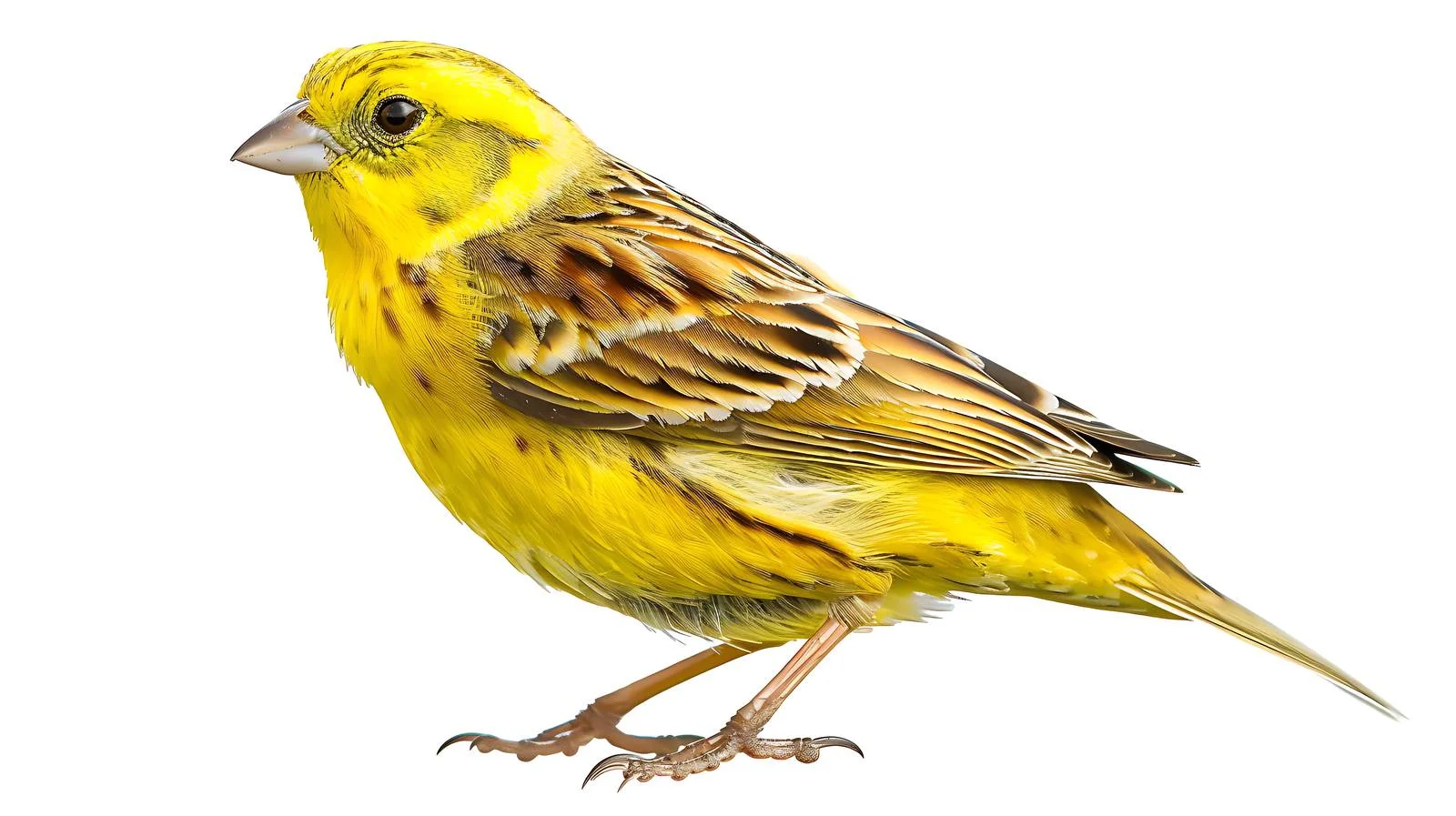 Graceful Yellowhammer on White Background — free download from Dotvec