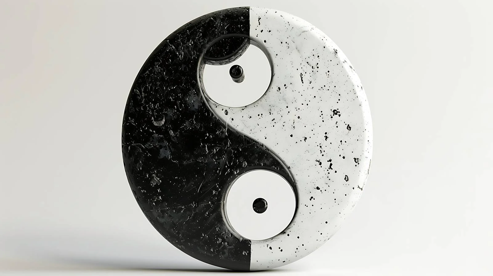 Harmony Yin Yang Symbol on White – free taoism image from Dotvec