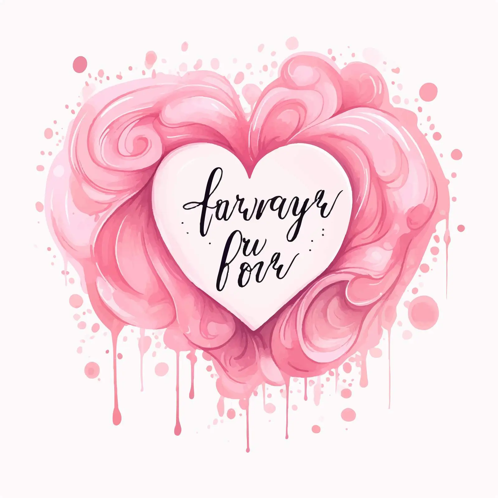 Always in My Heart Love Lettering Vector — free download from Dotvec