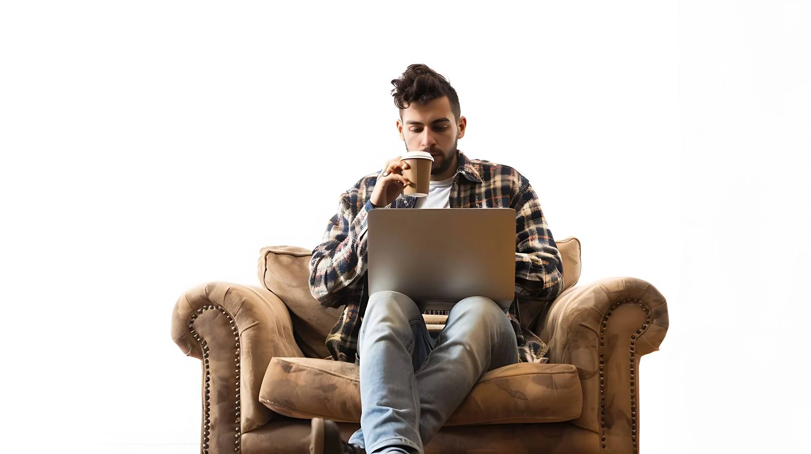 Cozy Work Setup with Coffee — free download from Dotvec