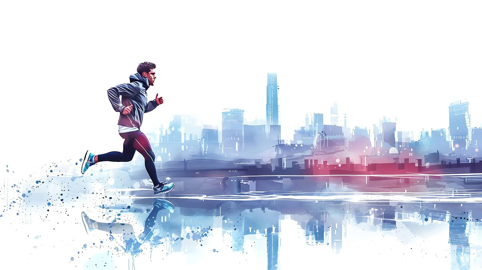 Urban Riverfront Jogging Excercise — free download from Dotvec