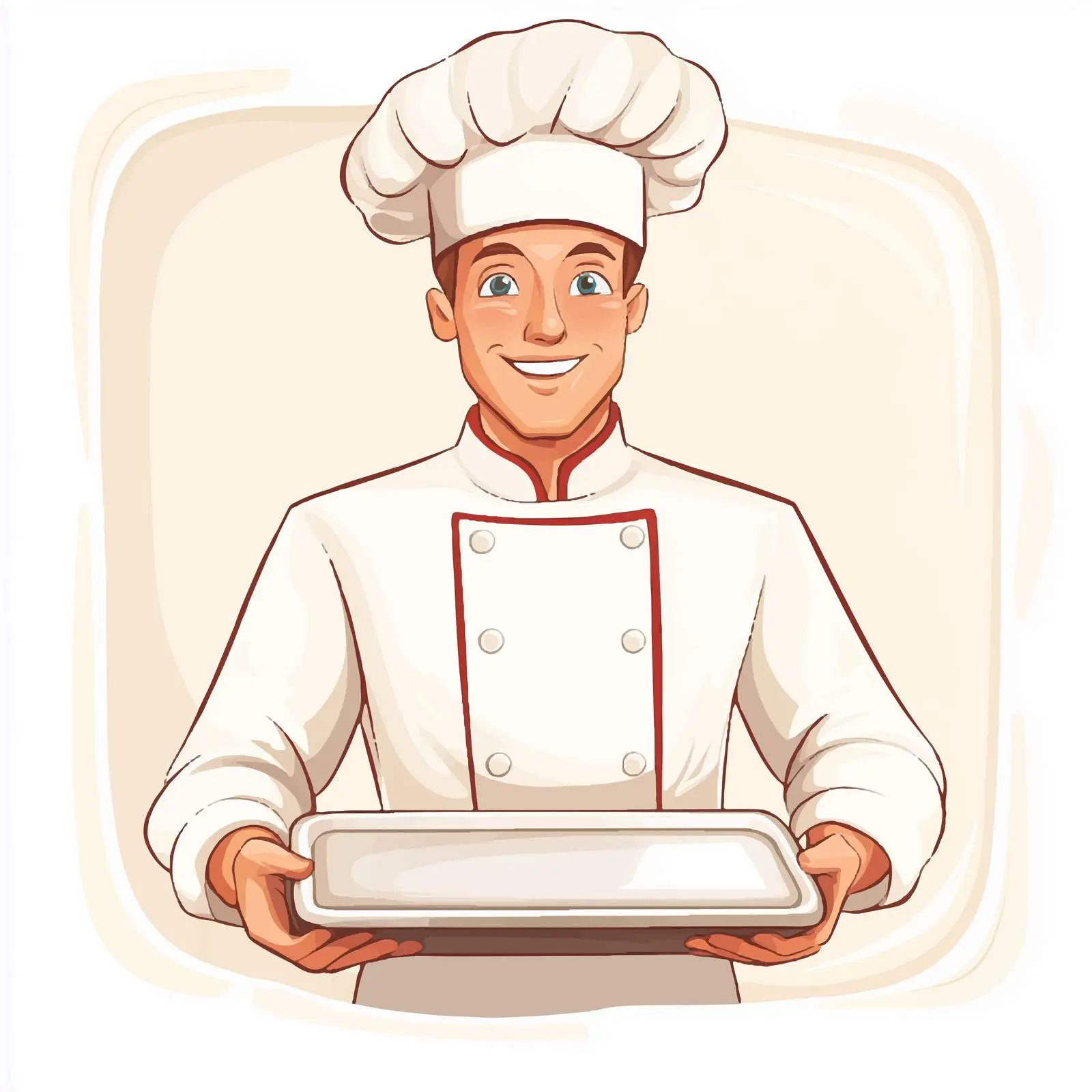Young Baker in Professional Chef Uniform — free download from Dotvec