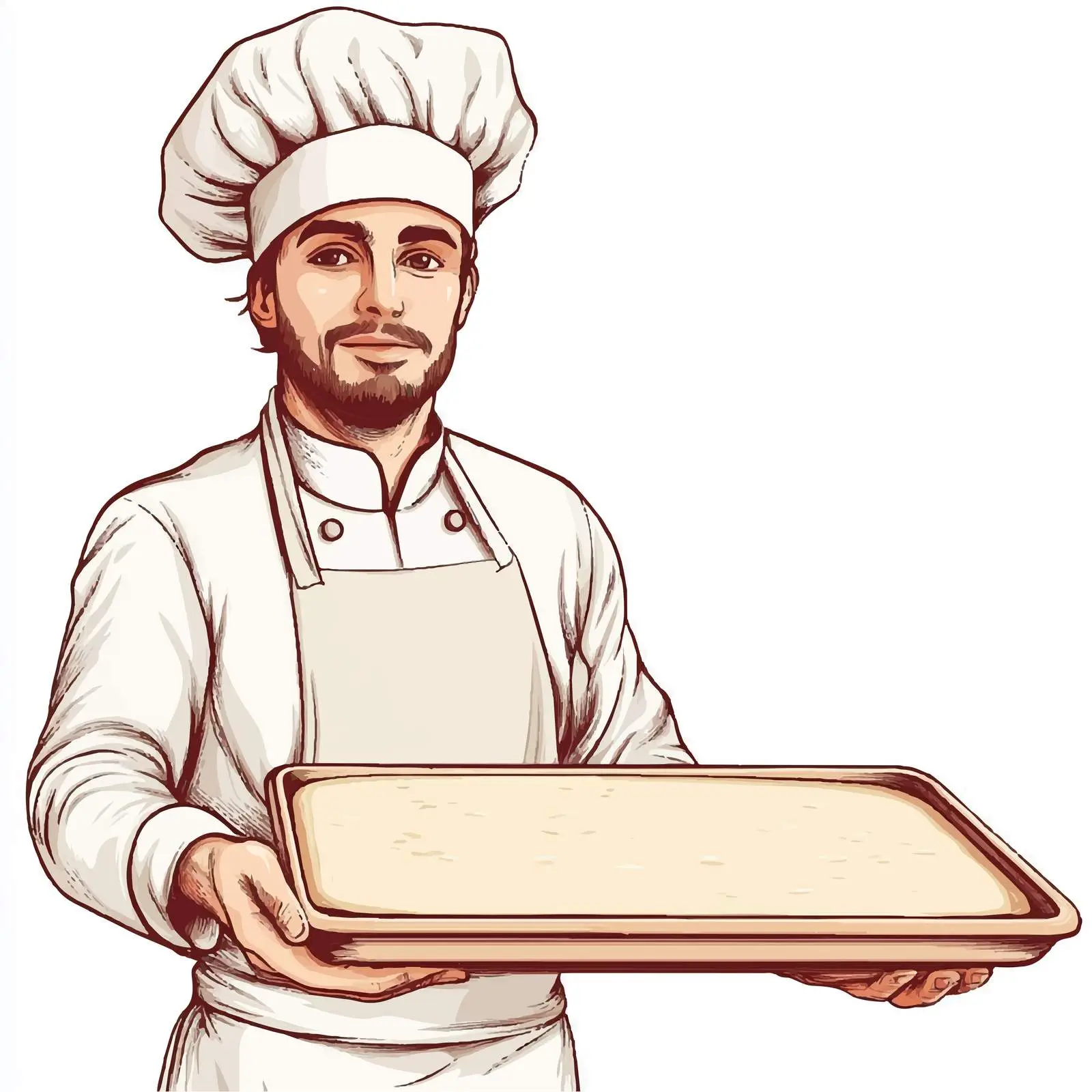 Young Baker in Professional Chef Uniform — free download from Dotvec