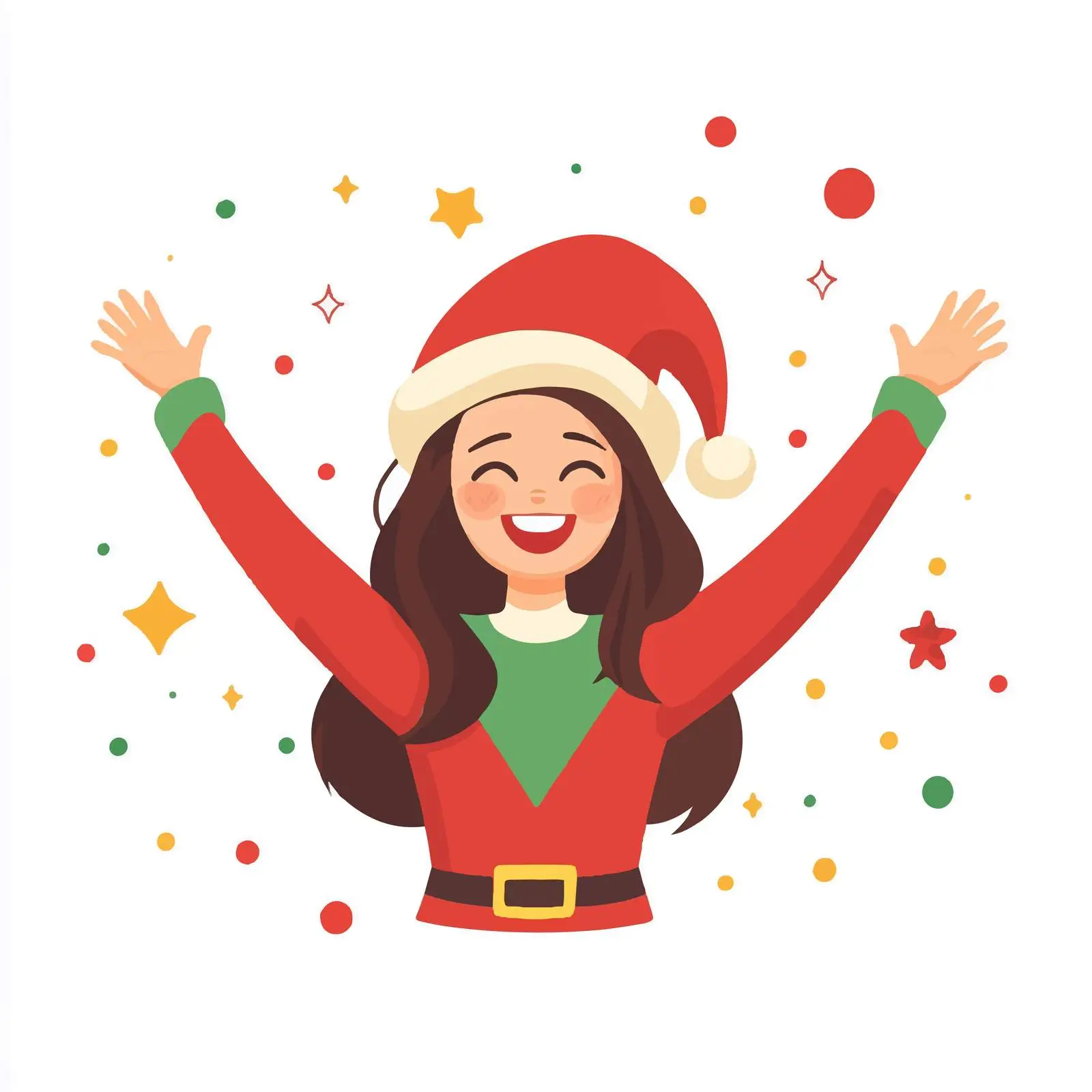 Elegant Elf Lady in Festive Costume — free download from Dotvec