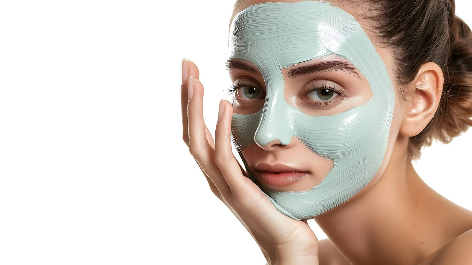 Facial Mask Application on Isolated Background — free download from Dotvec