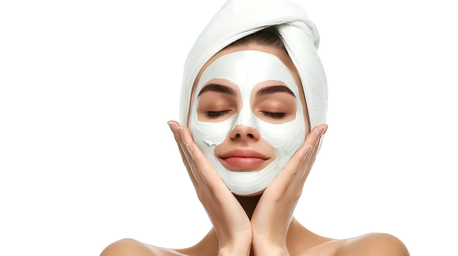 Beauty Mask Application on White Background — free download from Dotvec