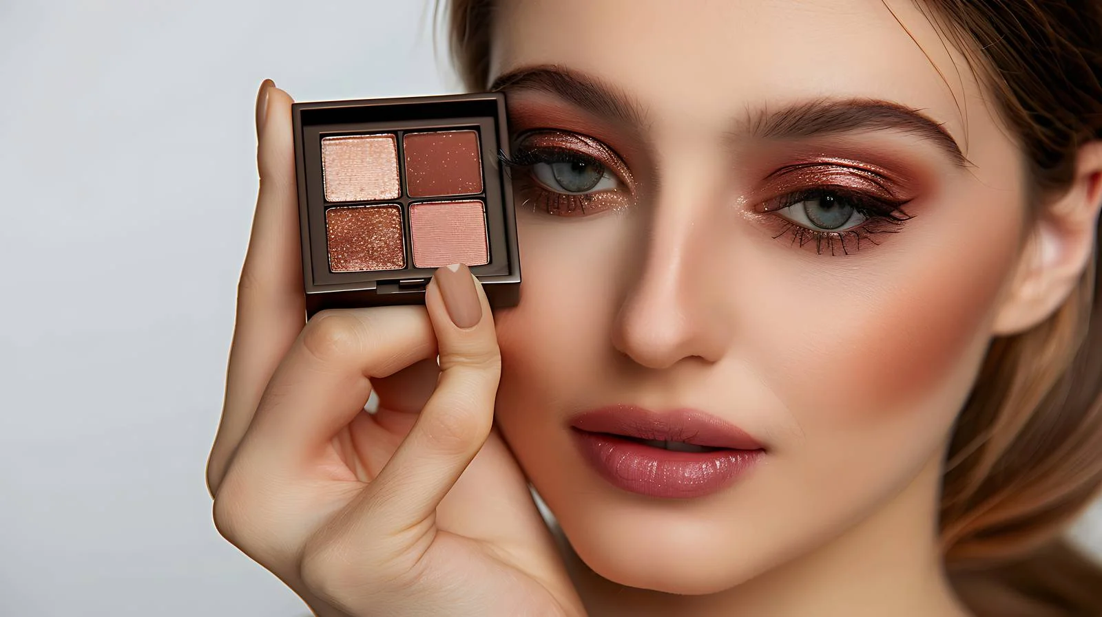 Beauty with Eye Shadow Box on White — free download from Dotvec