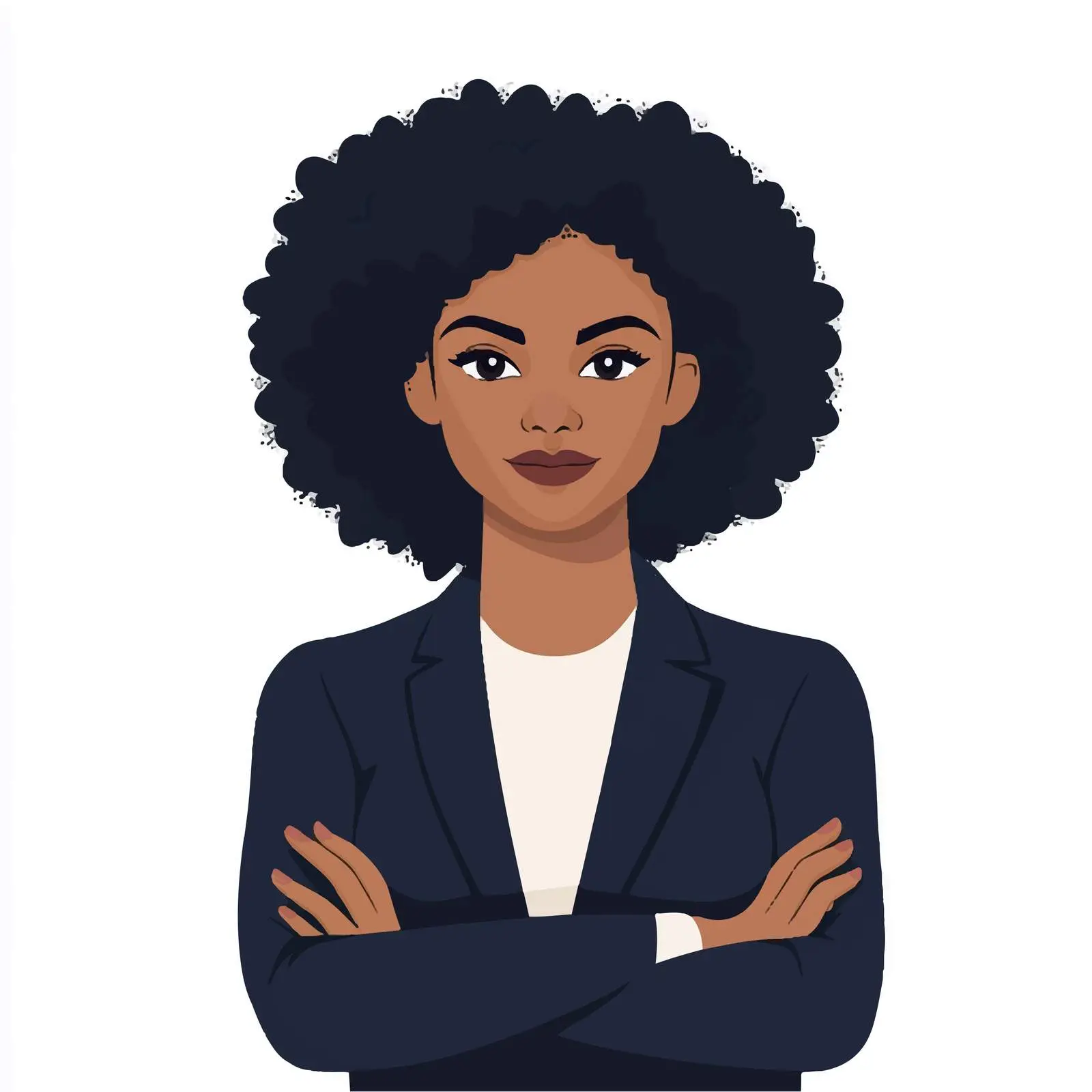 Confident Young Black Woman in Business Attire – free confident pose image from Dotvec