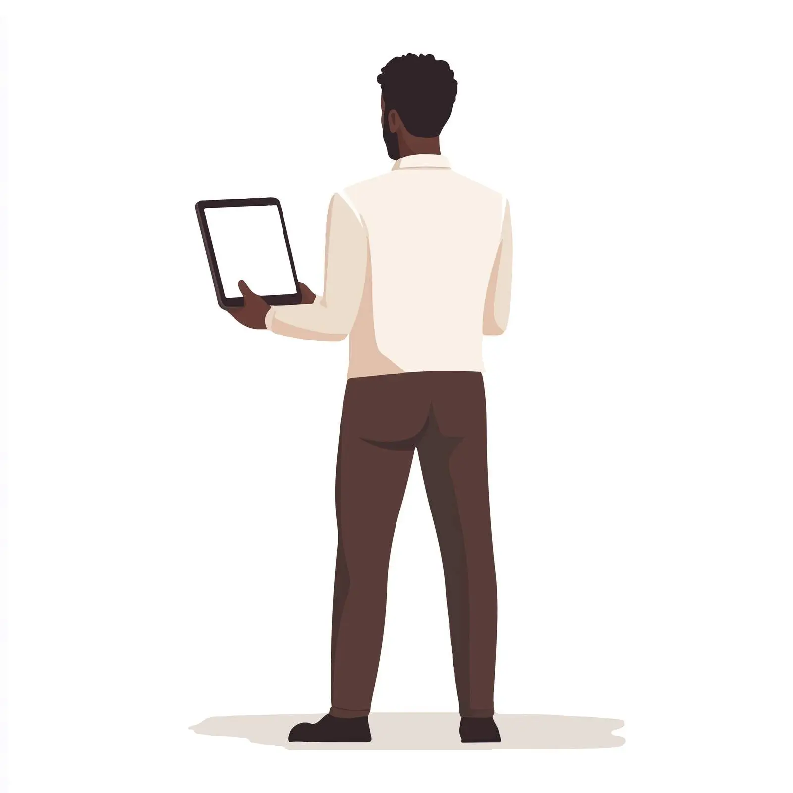 Young Black Businessman with Tablet — free download from Dotvec