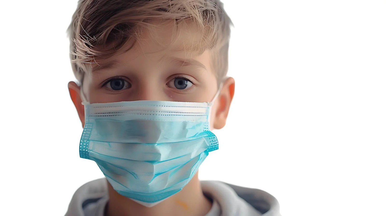 Young Boy with Medical Mask Protection — free download from Dotvec