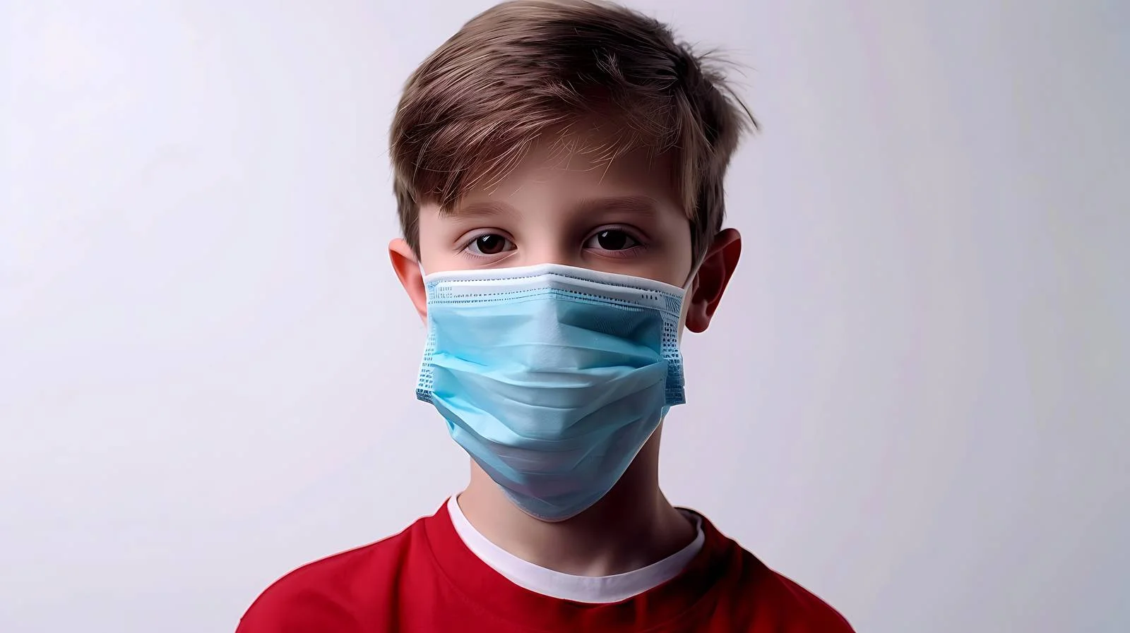 Child Wearing Medical Mask Against Virus — free download from Dotvec