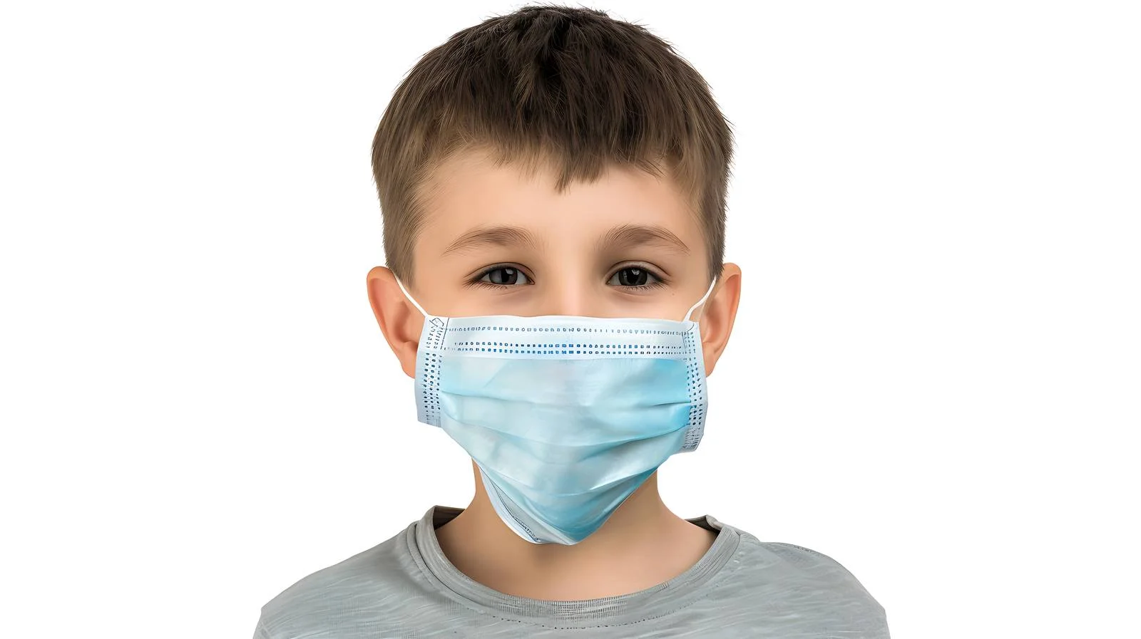 Child with Medical Mask Protection Image — free download from Dotvec