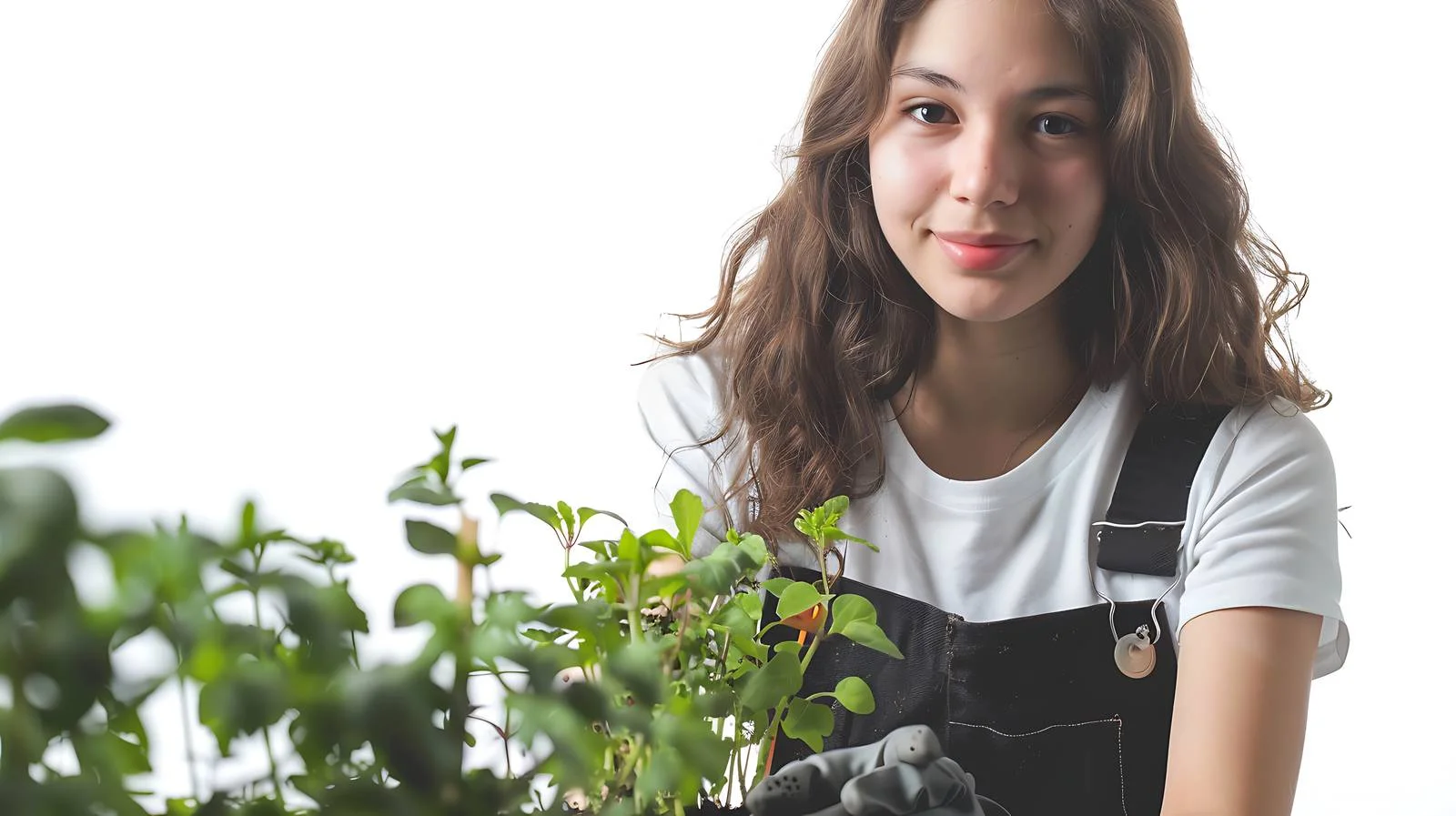 Gardening Woman White Background — free download from Dotvec