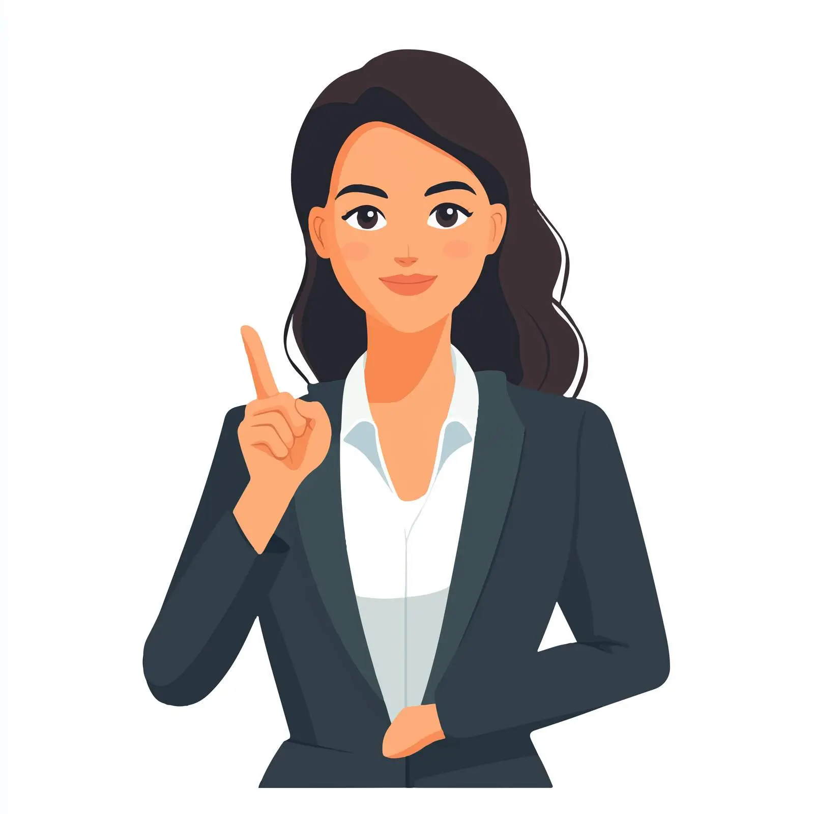Young Businesswoman Gesturing OK Sign Vector – free determined image from Dotvec