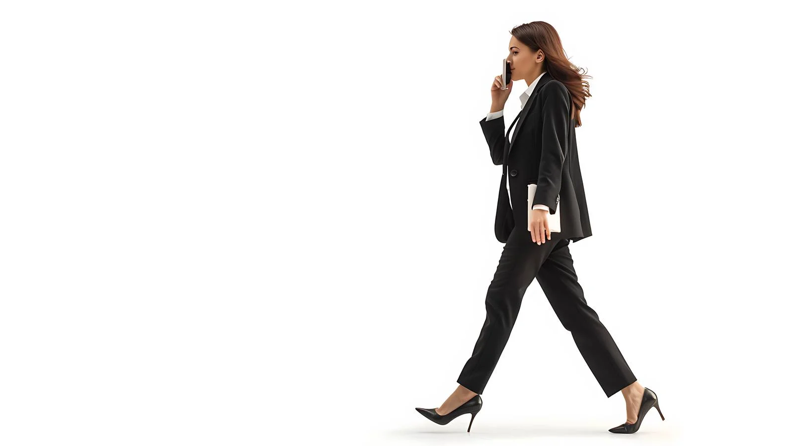 Professional Businesswoman Walking and Making Call — free download from Dotvec