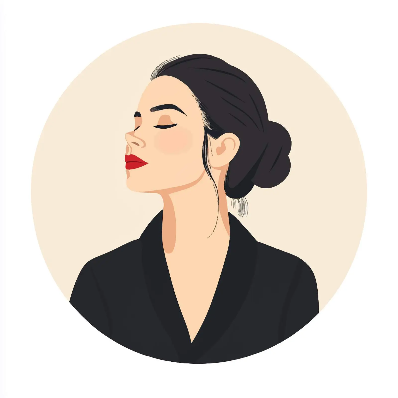 Confident Young Business Woman Vector Illustration — free download from Dotvec