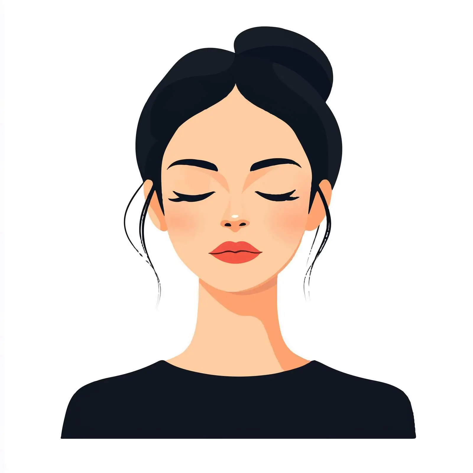 Young Business Woman Vector Illustration — free download from Dotvec