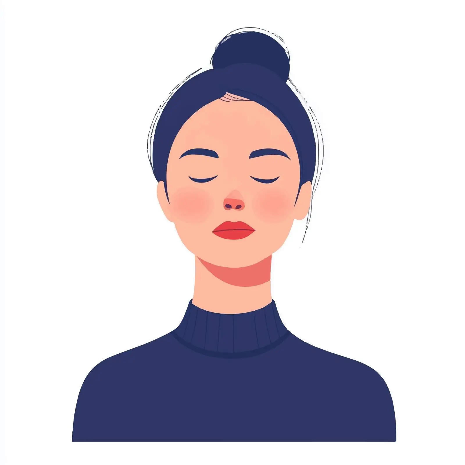 Young Business Woman Vector Illustration — free download from Dotvec