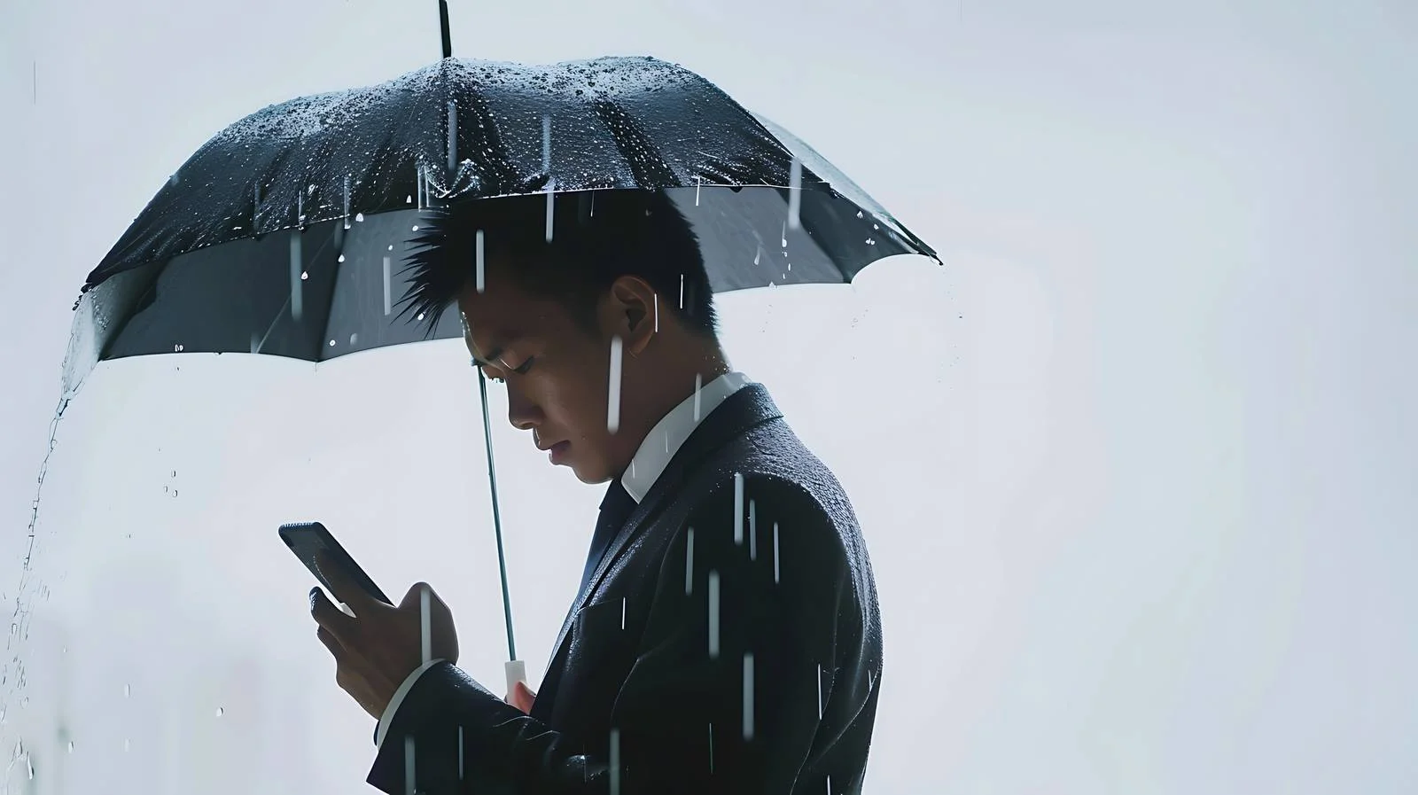 Businessman in Bangkok Using Smartphone — free download from Dotvec