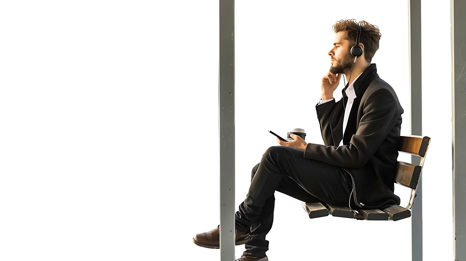 Stylish Businessman Multitasking Image — free download from Dotvec