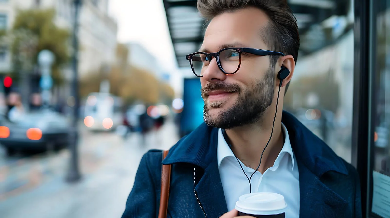 Professional on-the-go businessman multitasking — free download from Dotvec