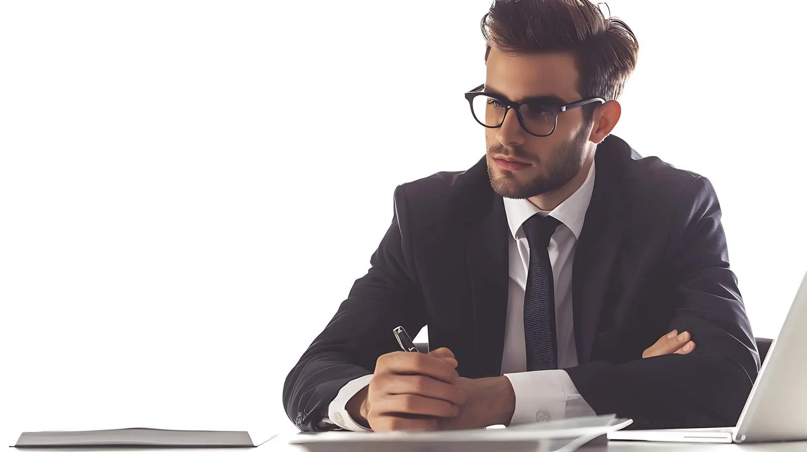 Young Businessman Working in Modern Office – free financial image from Dotvec