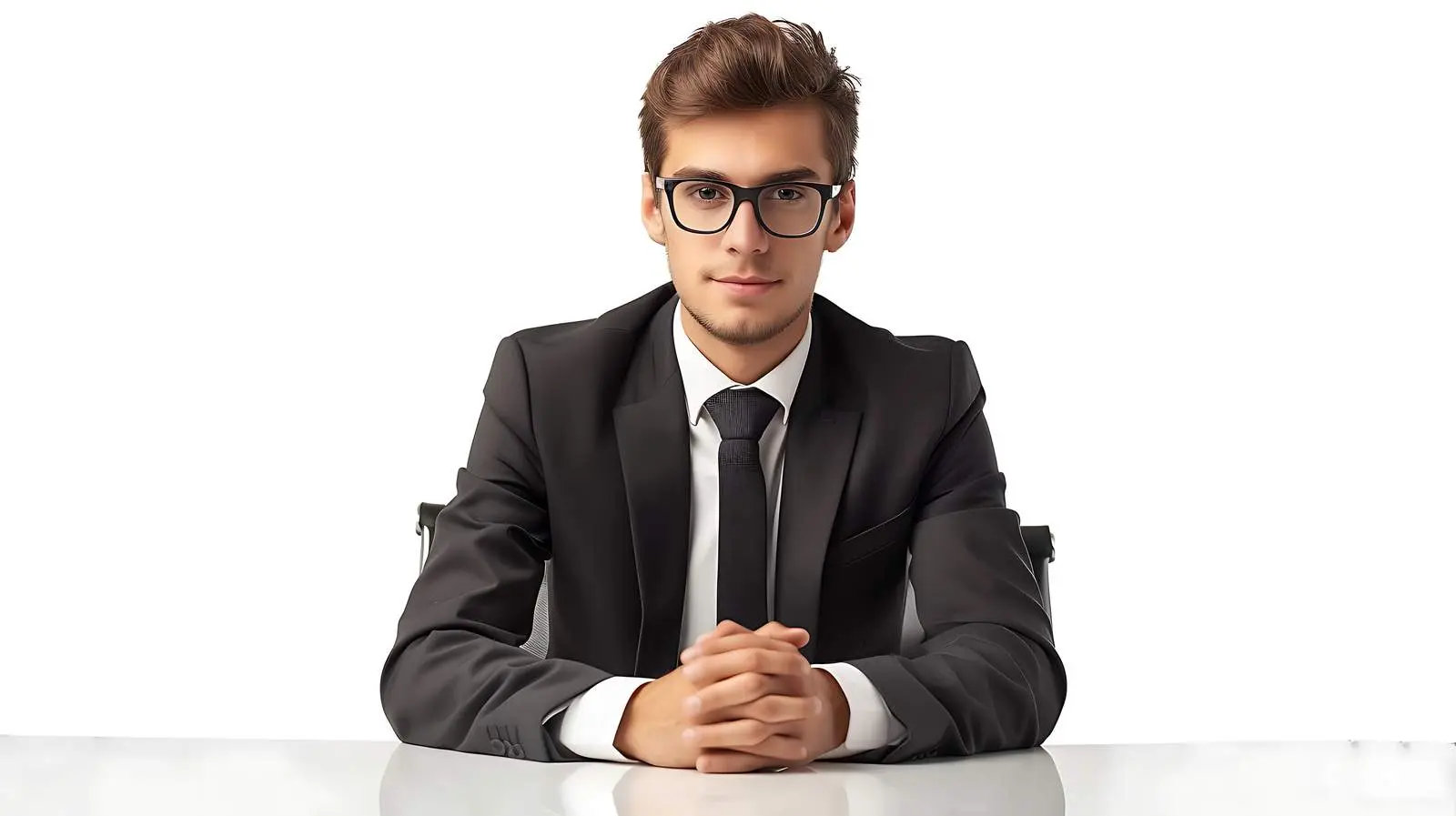 Young Businessman Working at Office Table — free download from Dotvec