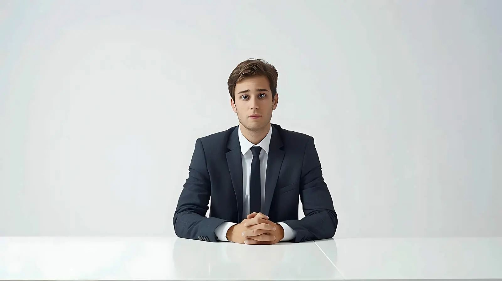 Young Businessman Working in Office at Table — free download from Dotvec