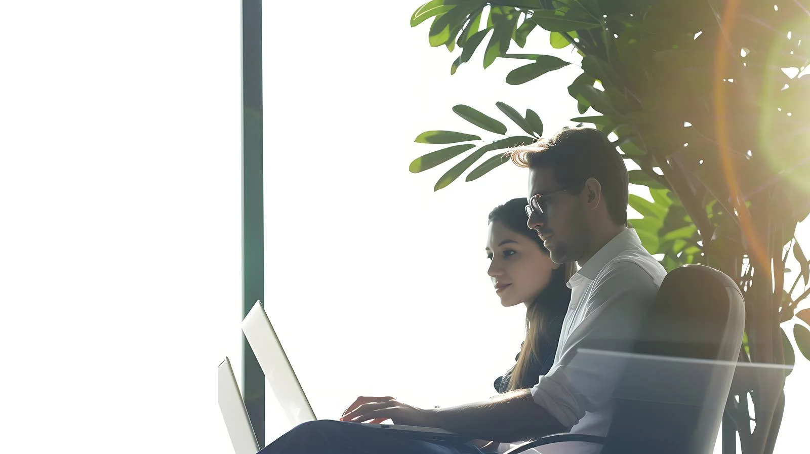 Corporate Collaboration with Laptop — free download from Dotvec