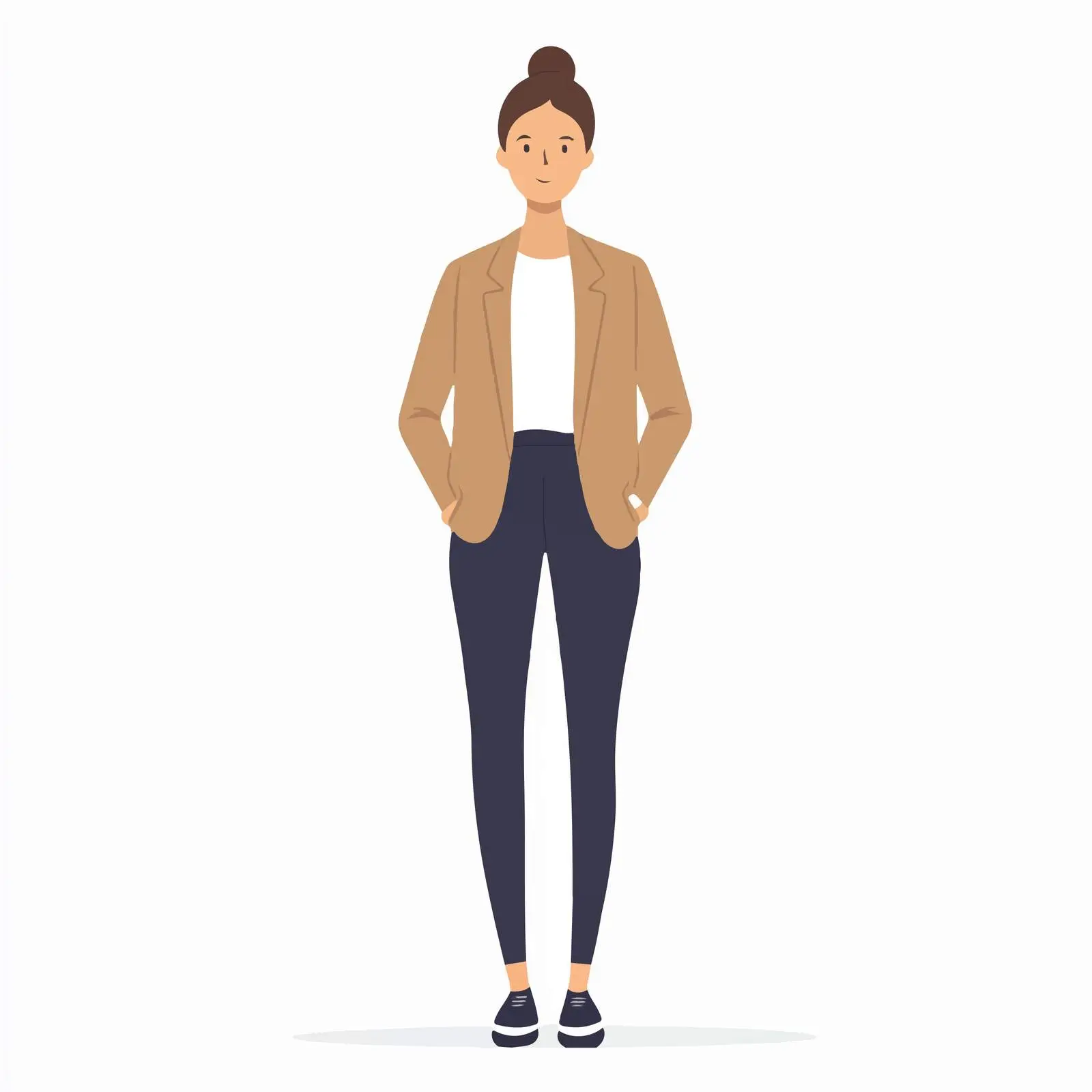Smart Casual Attire for Young Businesswoman — free download from Dotvec