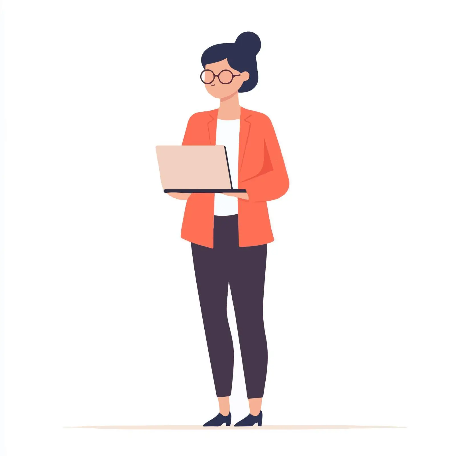 Confident Businesswoman with Laptop in Hand — free download from Dotvec