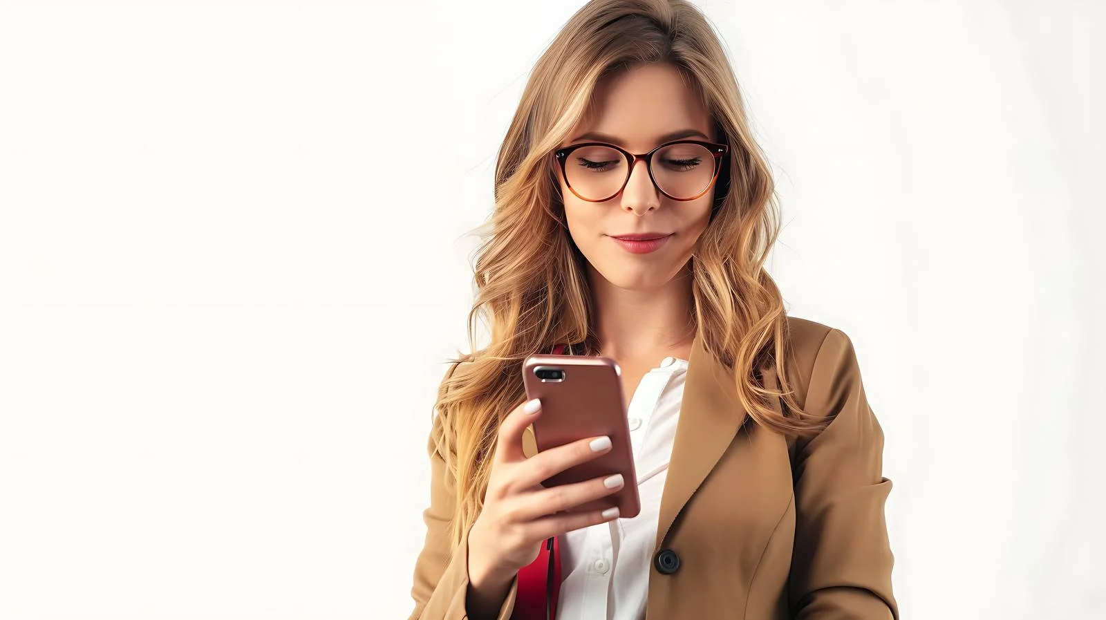 Young Businesswoman Smartphone Usage — free download from Dotvec